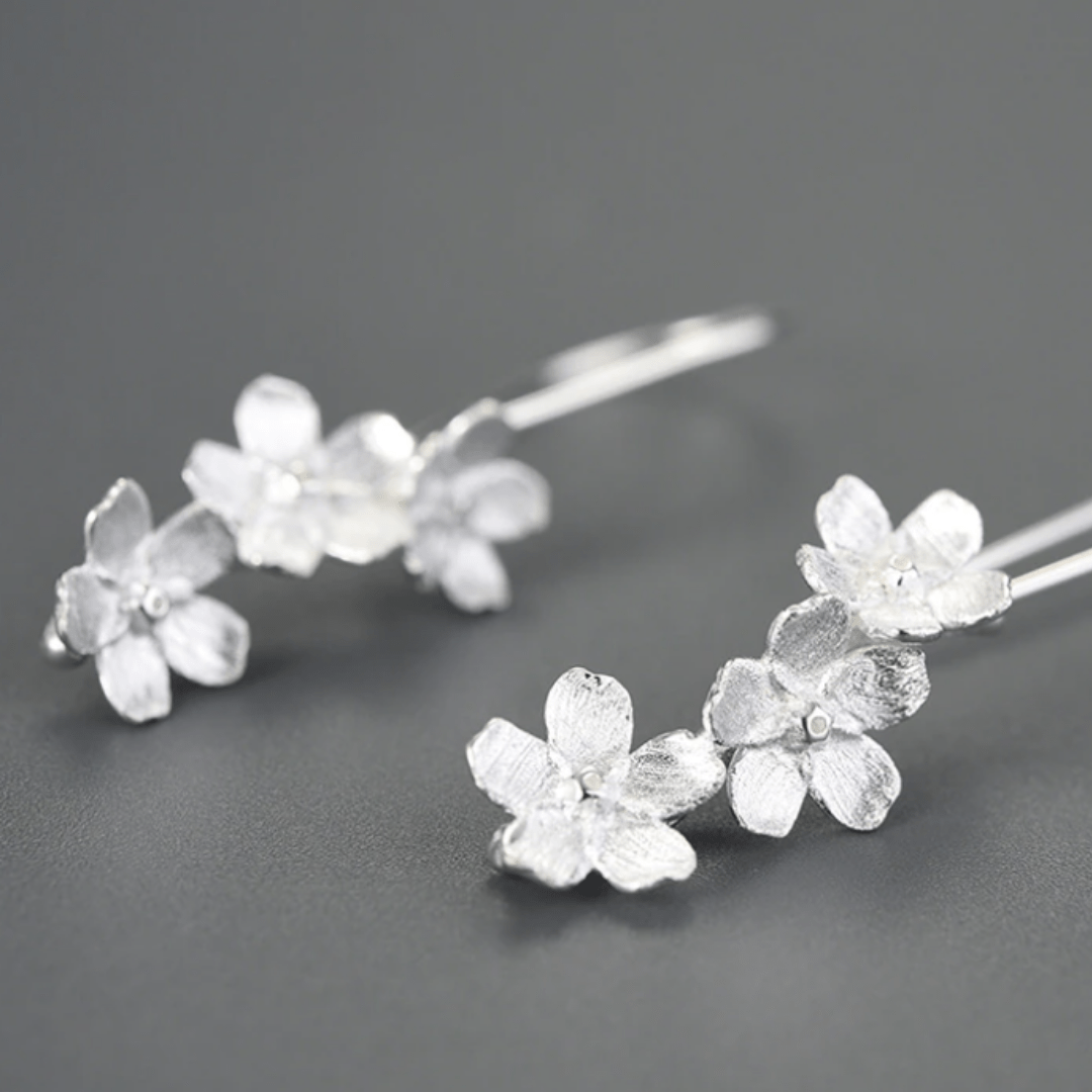 Boucles d'oreilles | Blanche Floraison