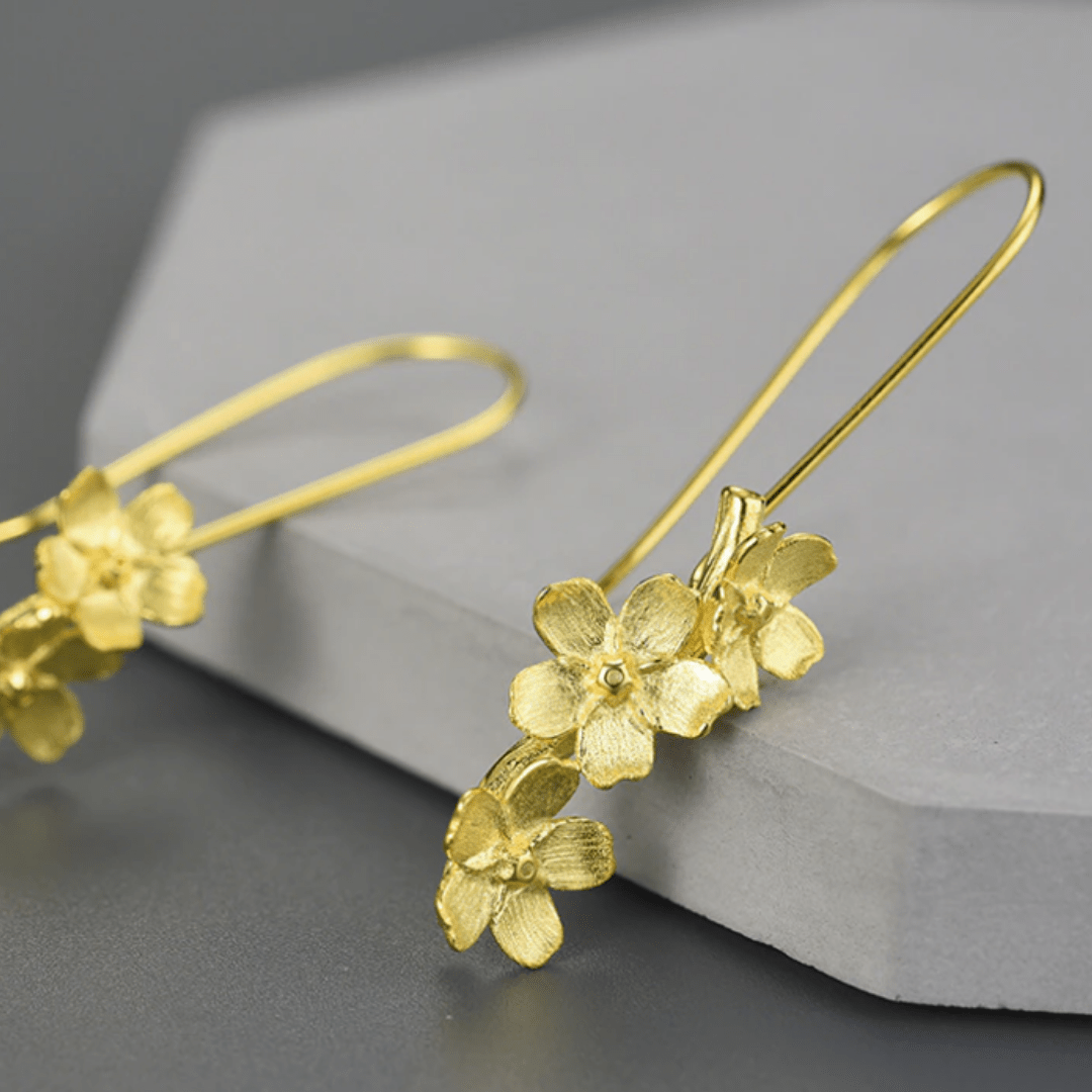 Boucles d'oreilles | Blanche Floraison