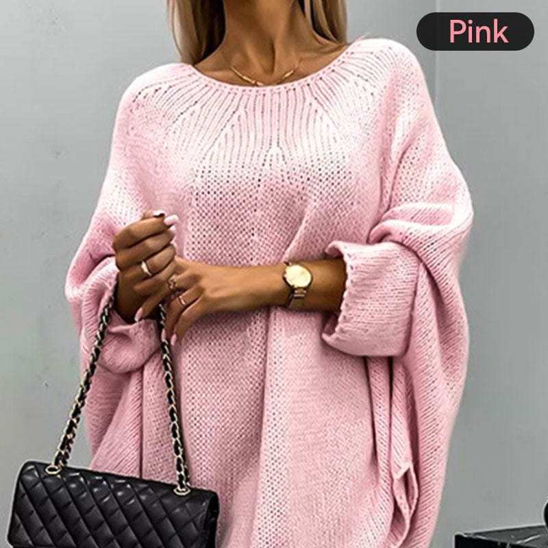 Élégant Pull Femme en Tricot avec Cape