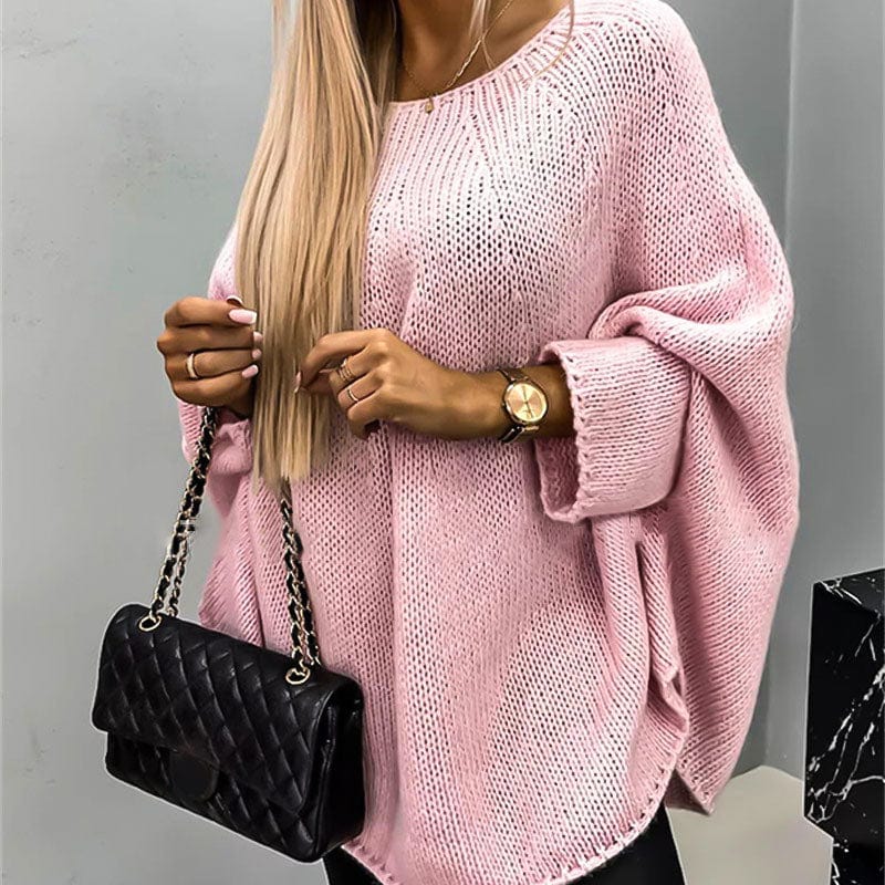 Élégant Pull Femme en Tricot avec Cape