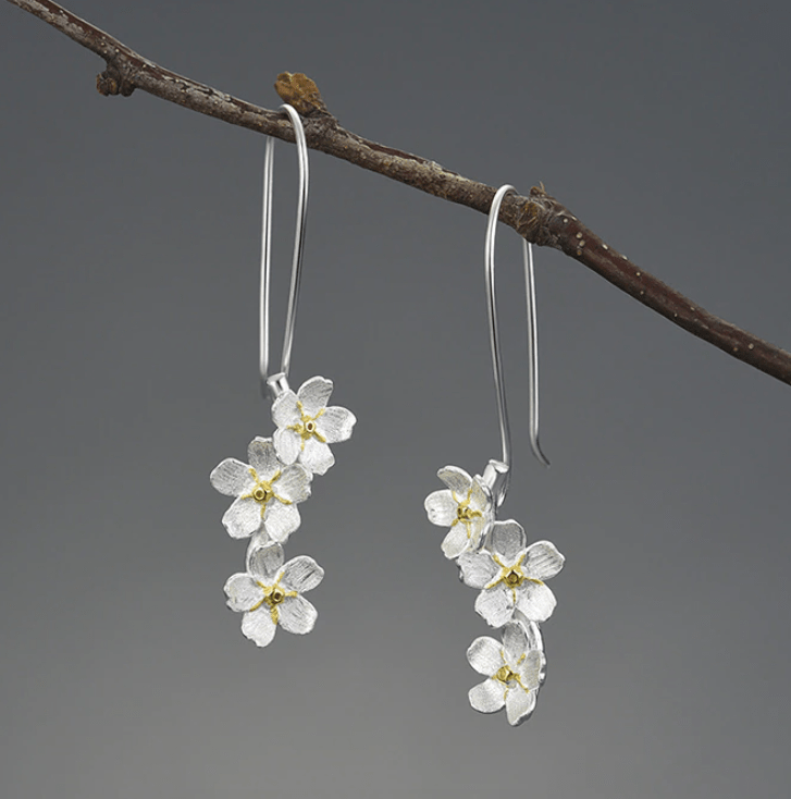 Boucles d'oreilles | Blanche Floraison