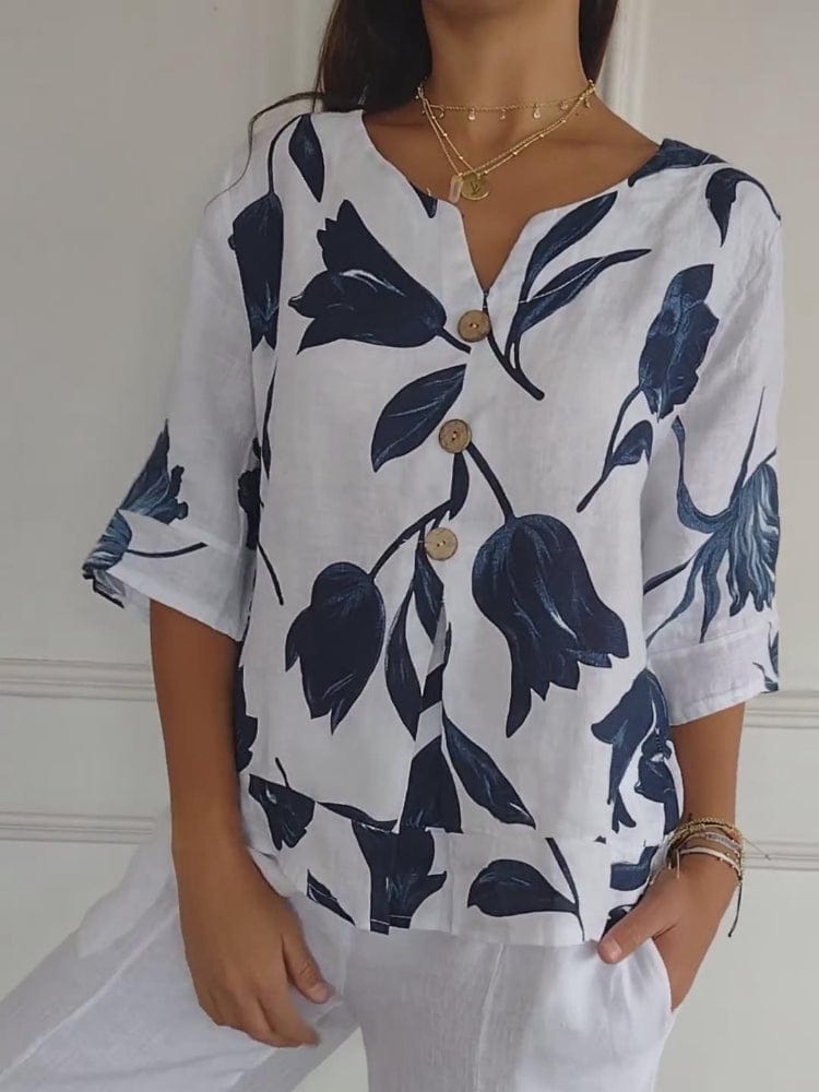 Tunic Top "Élégance Imprimée" - Un Look Distingué