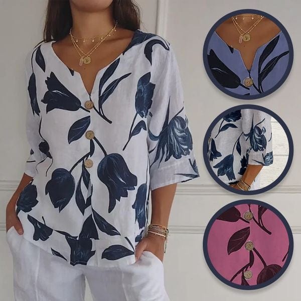 Tunic Top "Élégance Imprimée" - Un Look Distingué