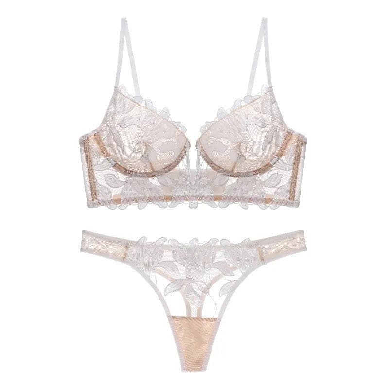 Julia | Ensemble Lingerie à la Française en dentelle brodée